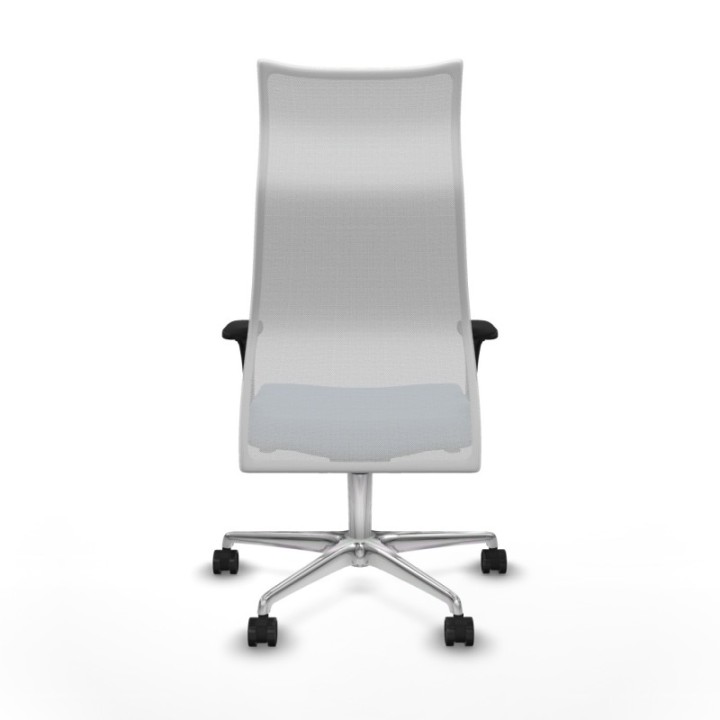 Albacete malla XL sincro malla blanca bali azul cielo brazos 1D base aluminio ruedas 65mm nailon