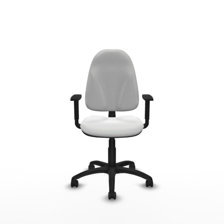 Algarra CP bali blanco brazos 1D base poliamida ruedas autofrenantes 50mm