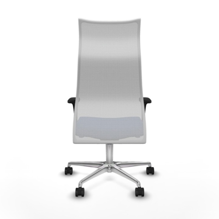 Albacete malla XL sincro malla blanca bali azul marino brazos 1D base aluminio ruedas 65mm nailon