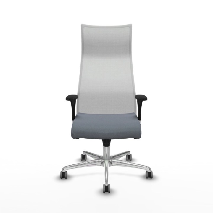 Albacete malla XL sincro malla blanca bali gris brazos 1D base aluminio ruedas 65mm engomadas