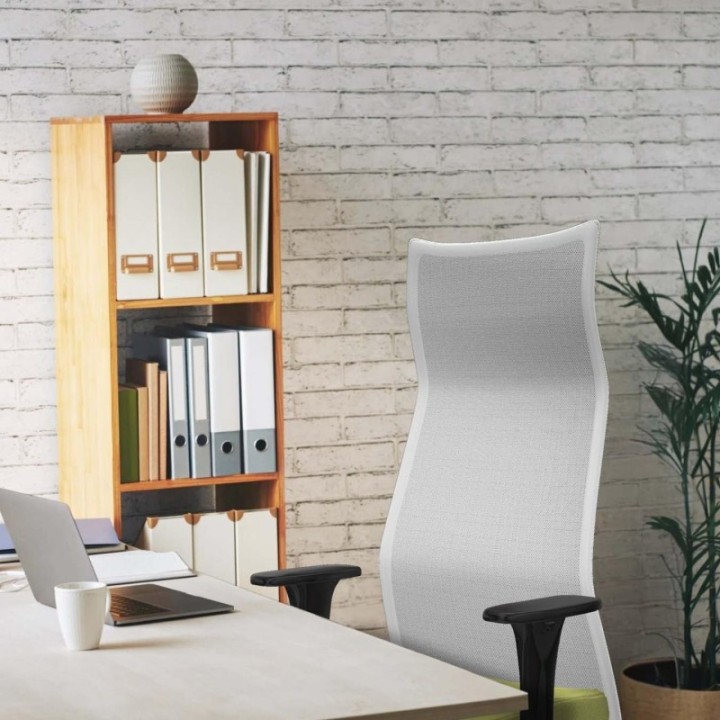 Albacete malla XL sincro malla blanca bali gris brazos 1D base aluminio ruedas 65mm engomadas