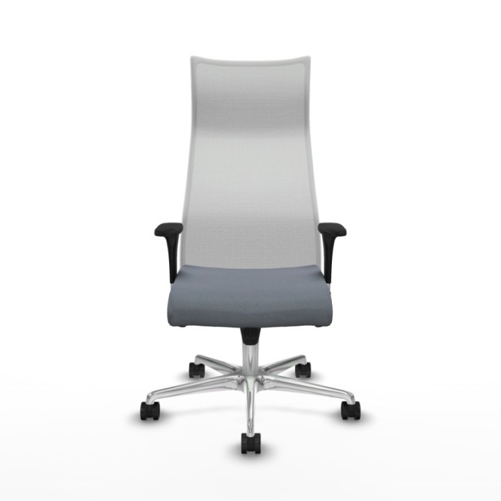 Albacete malla XL sincro malla blanca bali gris brazos 1D base aluminio ruedas 65mm nailon