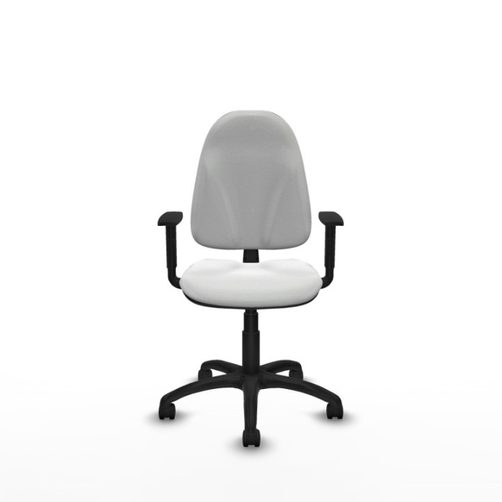 Algarra CP bali blanco brazos 1D base poliamida ruedas nailon 50mm