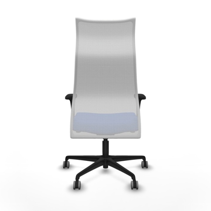 Albacete malla XL sincro malla blanca bali azul brazos 1D base nailon ruedas 65mm engomadas