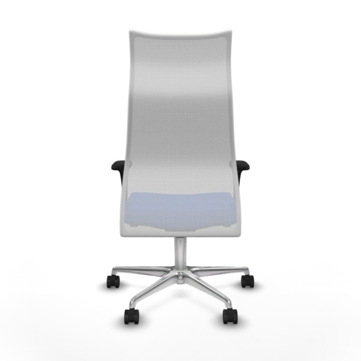 Albacete malla XL sincro malla blanca bali azul brazos 1D base aluminio ruedas 65mm nailon