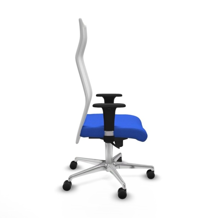 Albacete malla XL sincro malla blanca bali azul brazos 1D base aluminio ruedas 65mm nailon