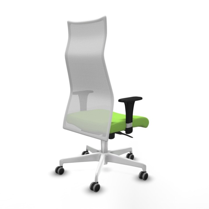 Albacete malla XL sincro malla blanca bali pistacho brazos 1D base blanca ruedas 65mm engomadas