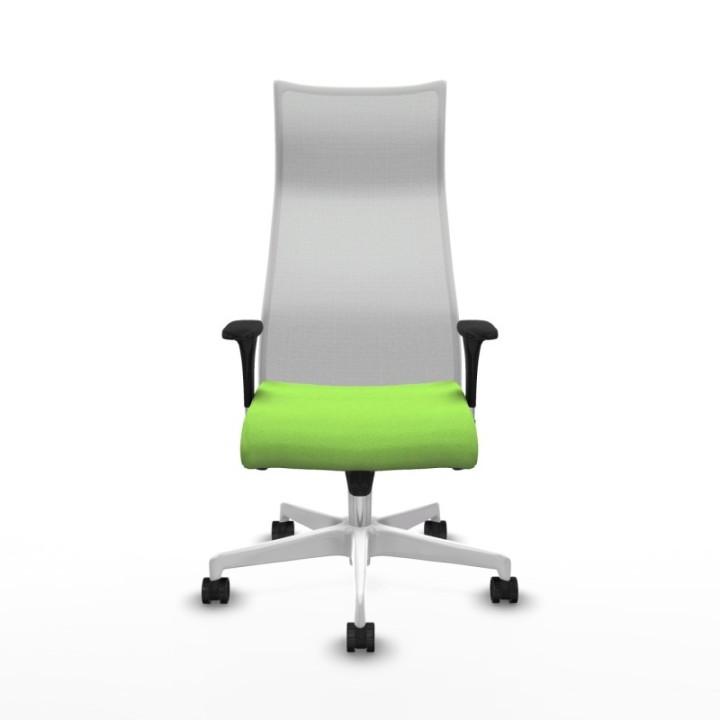 Albacete malla XL sincro malla blanca bali pistacho brazos 1D base blanca ruedas 65mm nailon