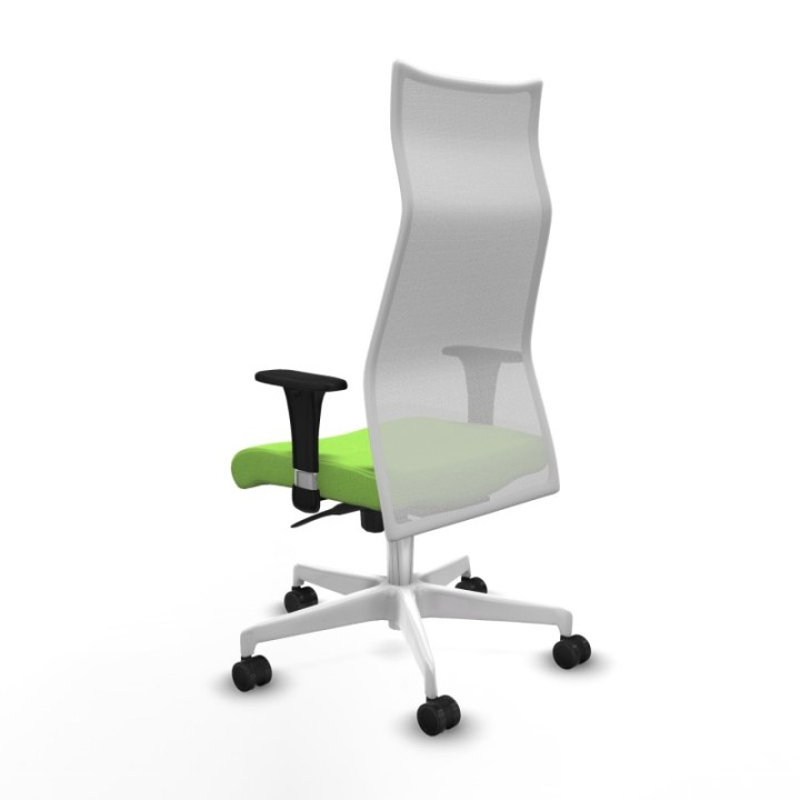 Albacete malla XL sincro malla blanca bali pistacho brazos 1D base blanca ruedas 65mm nailon