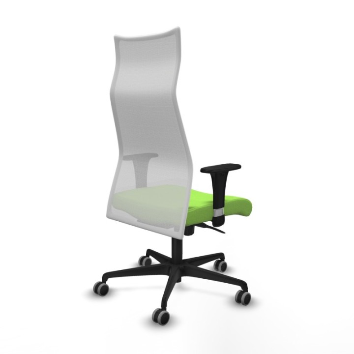 Albacete malla XL sincro malla blanca bali pistacho brazos 1D base nailon ruedas 65mm engomadas