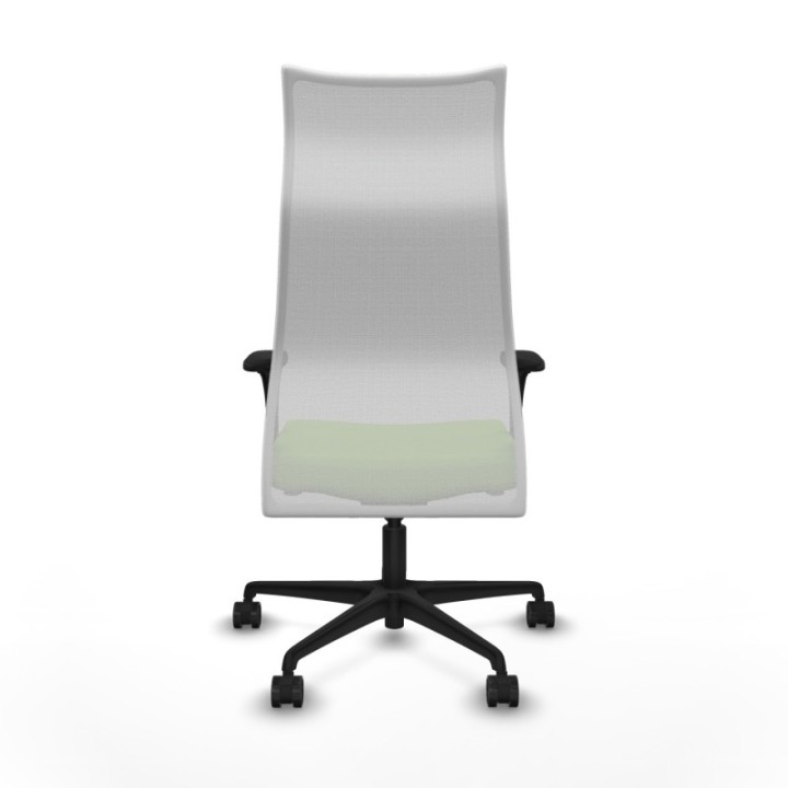 Albacete malla XL sincro malla blanca bali pistacho brazos 1D base nailon ruedas 65mm nailon