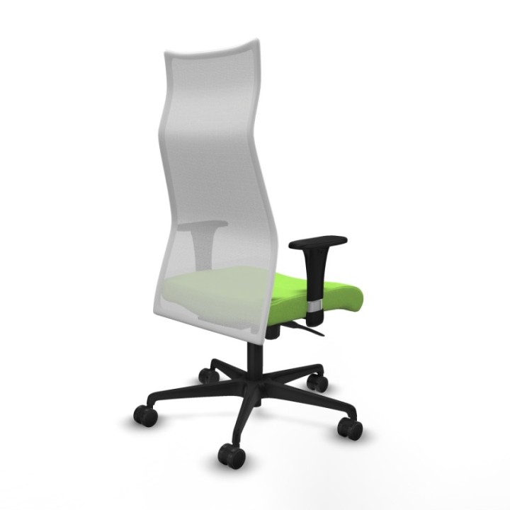 Albacete malla XL sincro malla blanca bali pistacho brazos 1D base nailon ruedas 65mm nailon