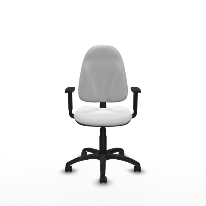 Algarra CP bali blanco brazos 1D base poliamida ruedas engomadas 50mm