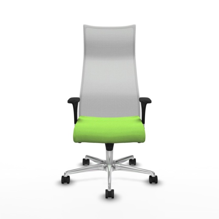 Albacete malla XL sincro malla blanca bali pistacho brazos 1D base aluminio ruedas 65mm nailon