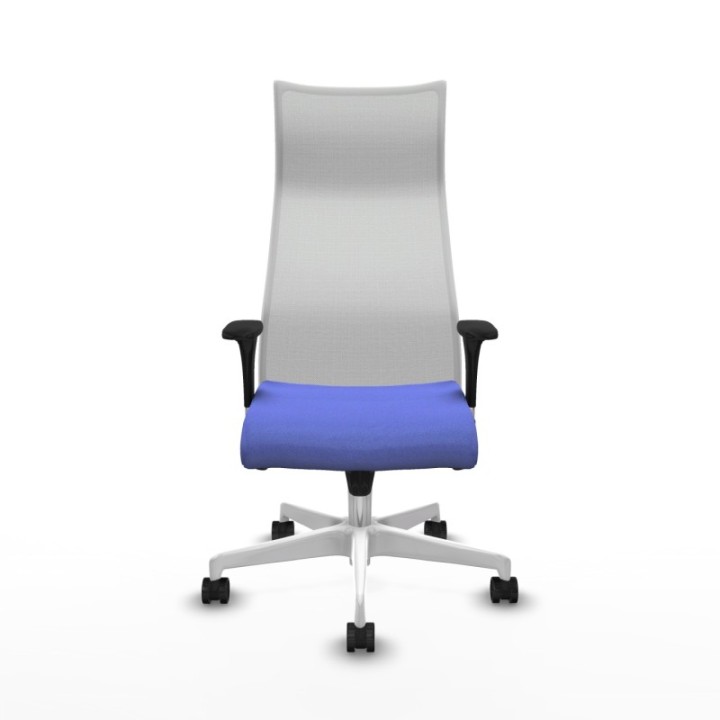 Albacete malla XL sincro malla blanca bali azul claro brazos 1D base blanca ruedas 65mm nailon