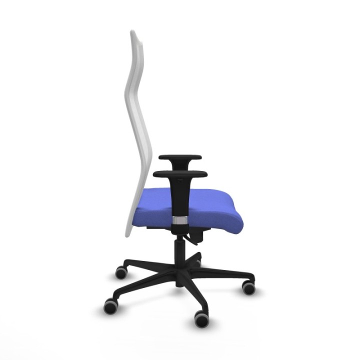 Albacete malla XL sincro malla blanca bali azul claro brazos 1D base nailon ruedas 65mm engomadas