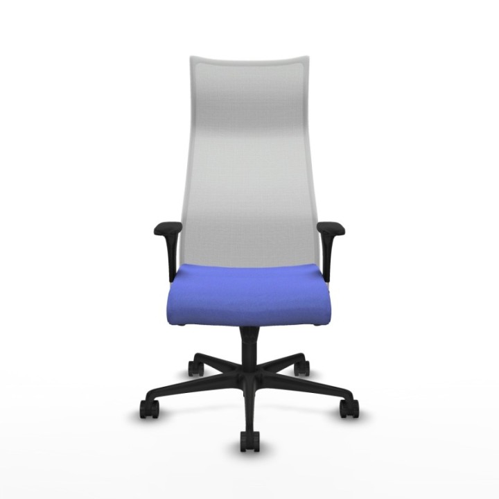 Albacete malla XL sincro malla blanca bali azul claro brazos 1D base nailon ruedas 65mm nailon