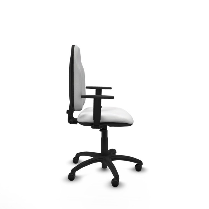 Algarra CP bali blanco brazos 1D base poliamida ruedas engomadas 50mm