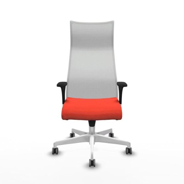 Albacete malla XL sincro malla blanca bali naranja oscuro brazos 1D base blanca ruedas 65mm engomadas