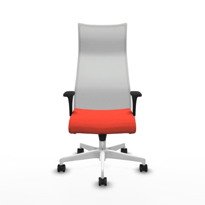 Albacete malla XL sincro malla blanca bali naranja oscuro brazos 1D base blanca ruedas 65mm nailon