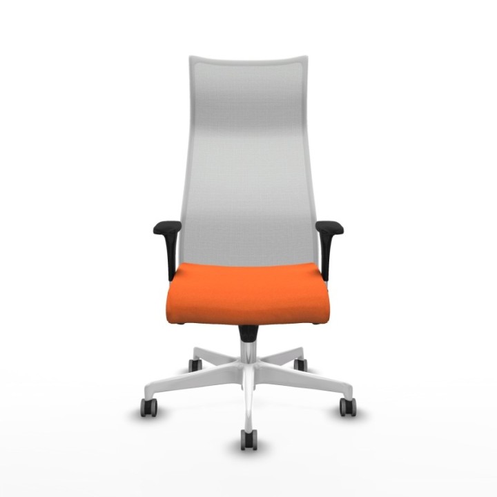 Albacete malla XL sincro malla blanca bali naranja brazos 1D base blanca ruedas 65mm engomadas