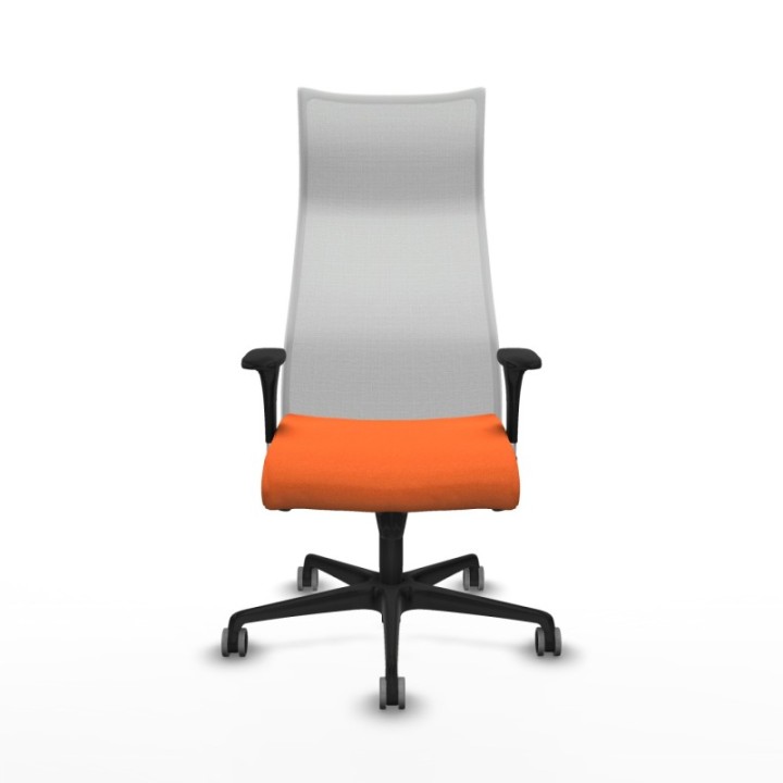 Albacete malla XL sincro malla blanca bali naranja brazos 1D base nailon ruedas 65mm engomadas