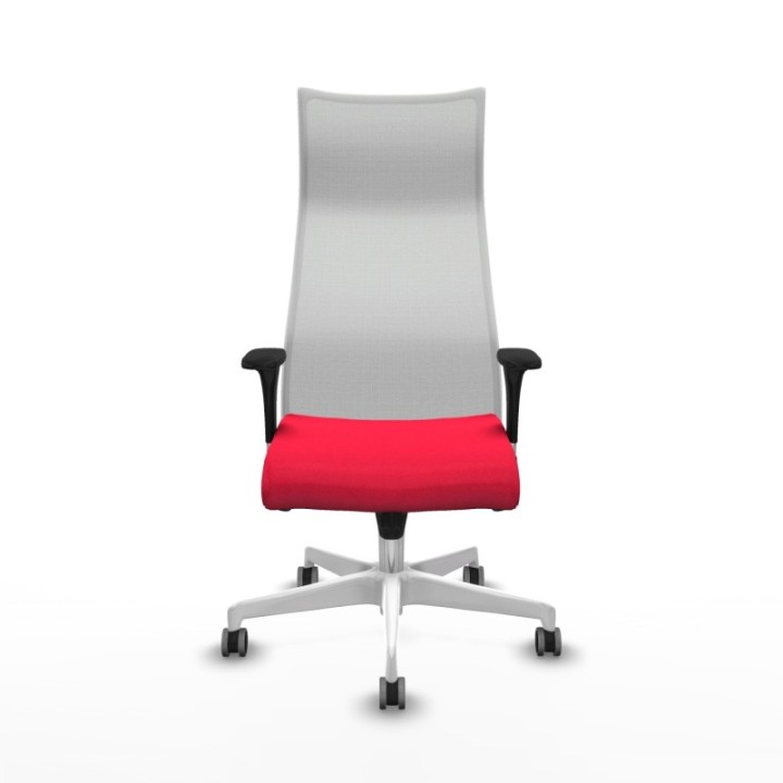 Albacete malla XL sincro malla blanca bali rojo brazos 1D base blanca ruedas 65mm engomadas