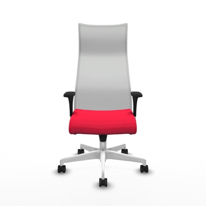 Albacete malla XL sincro malla blanca bali rojo brazos 1D base blanca ruedas 65mm nailon