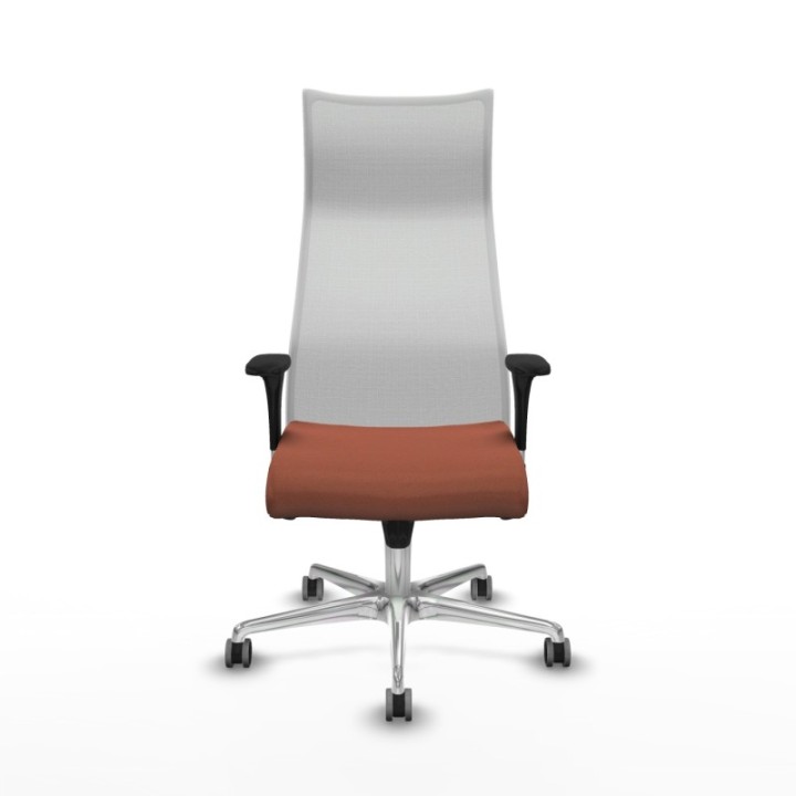 Albacete malla XL sincro malla blanca bali marrón brazos 1D base aluminio ruedas 65mm engomadas