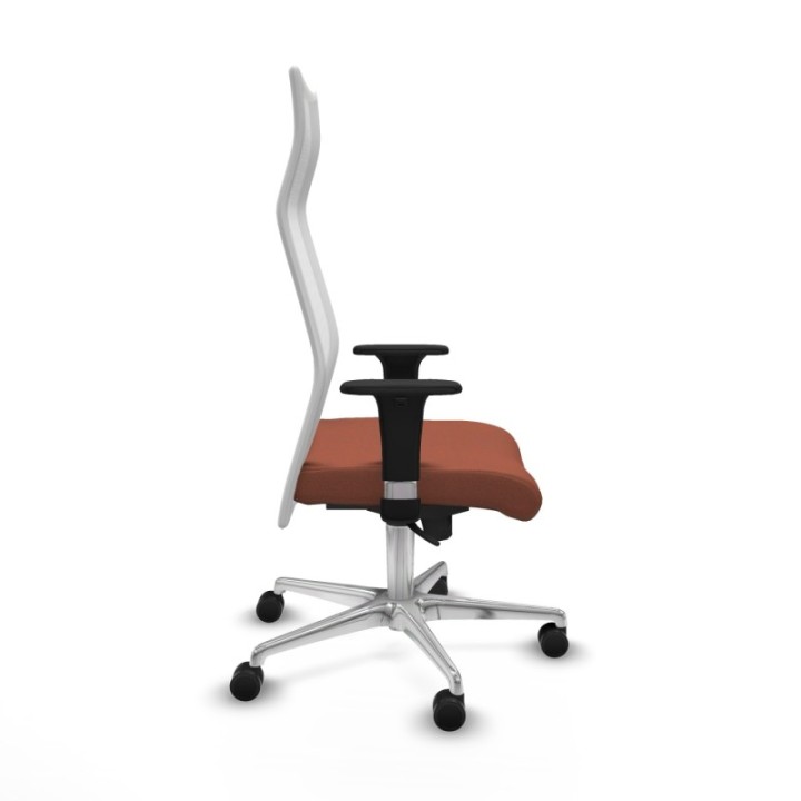 Albacete malla XL sincro malla blanca bali marrón brazos 1D base aluminio ruedas 65mm nailon