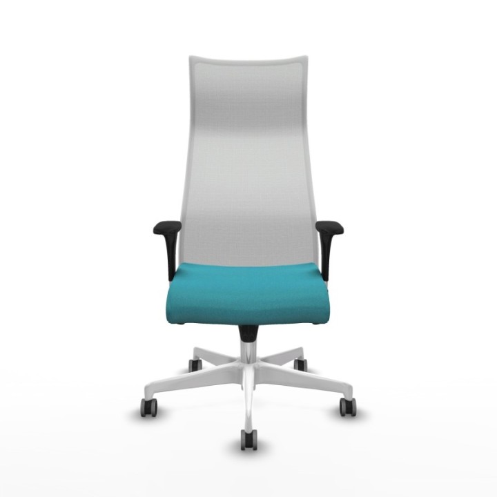 Albacete malla XL sincro malla blanca bali turquesa brazos 1D base blanca ruedas 65mm engomadas