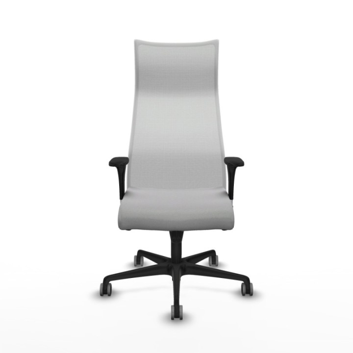 Albacete malla XL sincro malla blanca bali gris claro brazos 1D base nailon ruedas 65mm engomadas