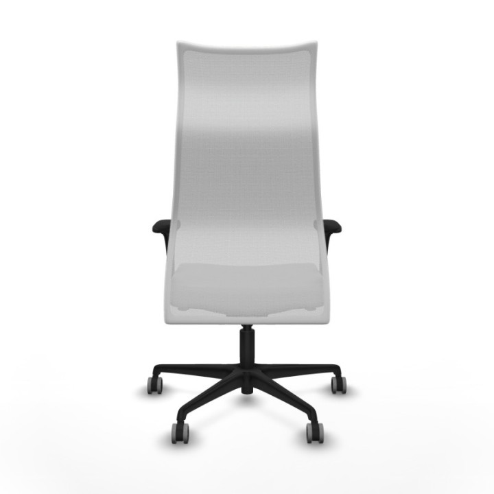 Albacete malla XL sincro malla blanca bali gris claro brazos 1D base nailon ruedas 65mm engomadas