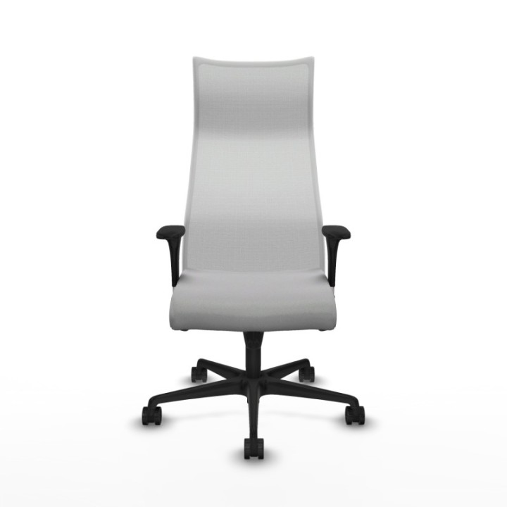 Albacete malla XL sincro malla blanca bali gris claro brazos 1D base nailon ruedas 65mm nailon