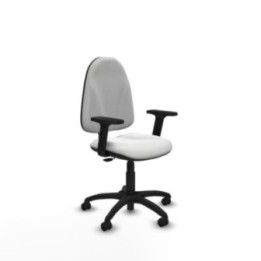 Algarra CP bali blanco brazos 2D base poliamida ruedas autofrenantes 50mm