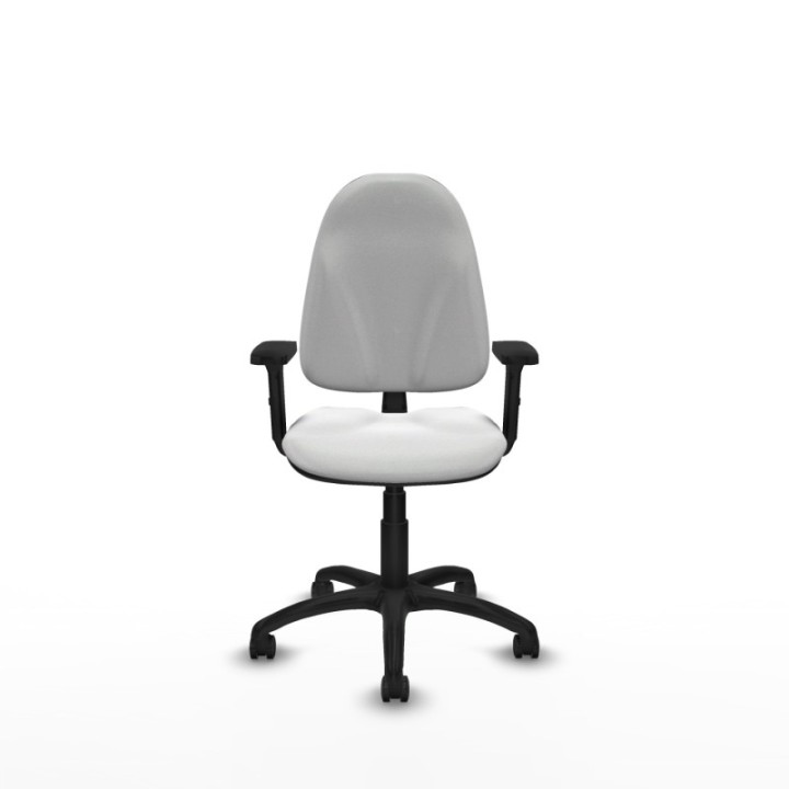 Algarra CP bali blanco brazos 2D base poliamida ruedas autofrenantes 50mm