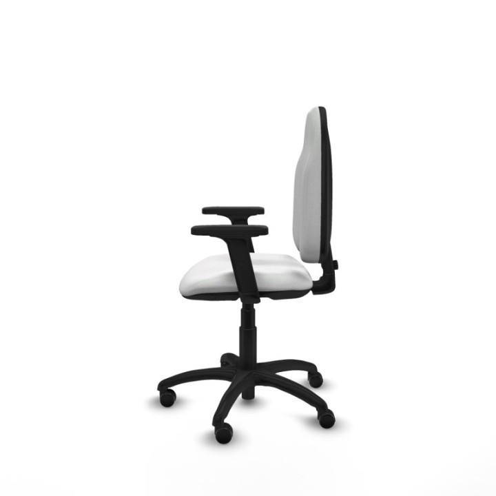 Algarra CP bali blanco brazos 2D base poliamida ruedas autofrenantes 50mm