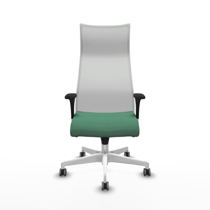 Albacete malla XL sincro malla blanca bali verde esmeralda brazos 1D base blanca ruedas 65mm engomadas