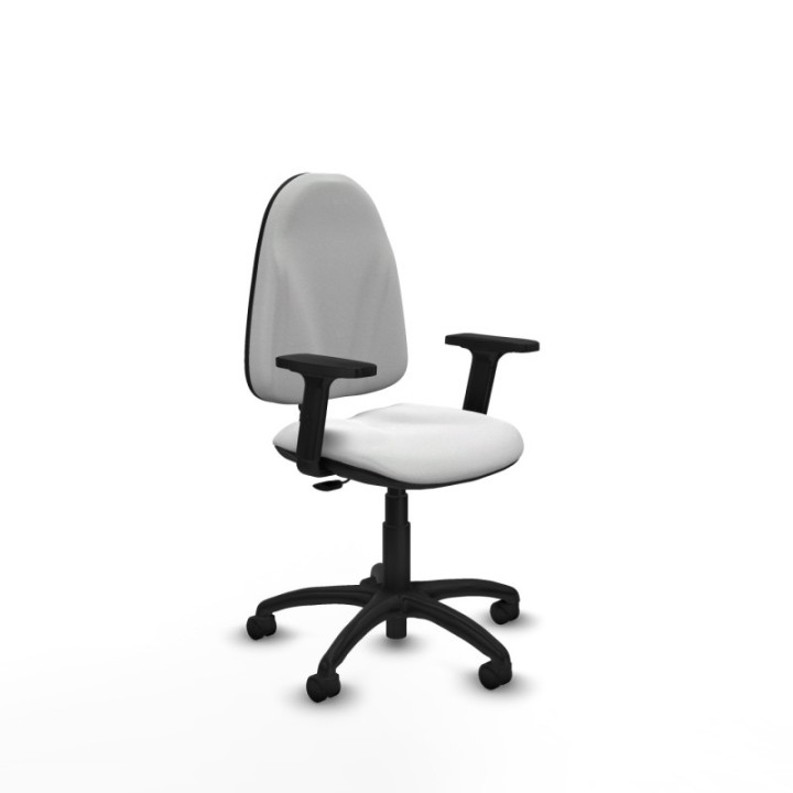 Algarra CP bali blanco brazos 2D base poliamida ruedas nailon 50mm