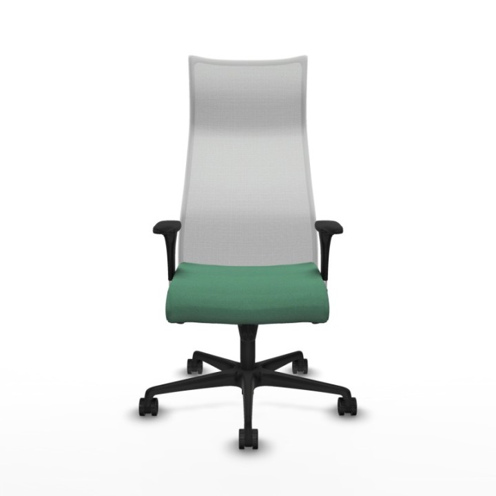 Albacete malla XL sincro malla blanca bali verde esmeralda brazos 1D base nailon ruedas 65mm nailon