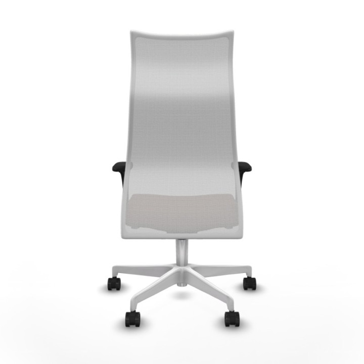 Albacete malla XL sincro malla blanca bali marrón oscuro brazos 1D base blanca ruedas 65mm nailon