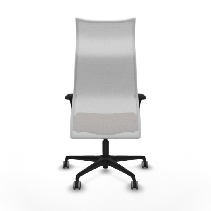 Albacete malla XL sincro malla blanca bali marrón oscuro brazos 1D base nailon ruedas 65mm engomadas