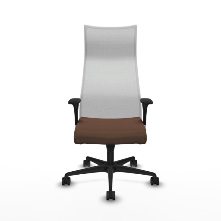 Albacete malla XL sincro malla blanca bali marrón oscuro brazos 1D base nailon ruedas 65mm nailon