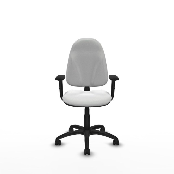 Algarra CP bali blanco brazos 2D base poliamida ruedas engomadas 50mm