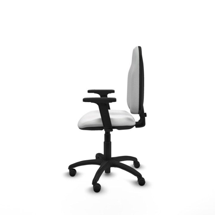 Algarra CP bali blanco brazos 2D base poliamida ruedas engomadas 50mm