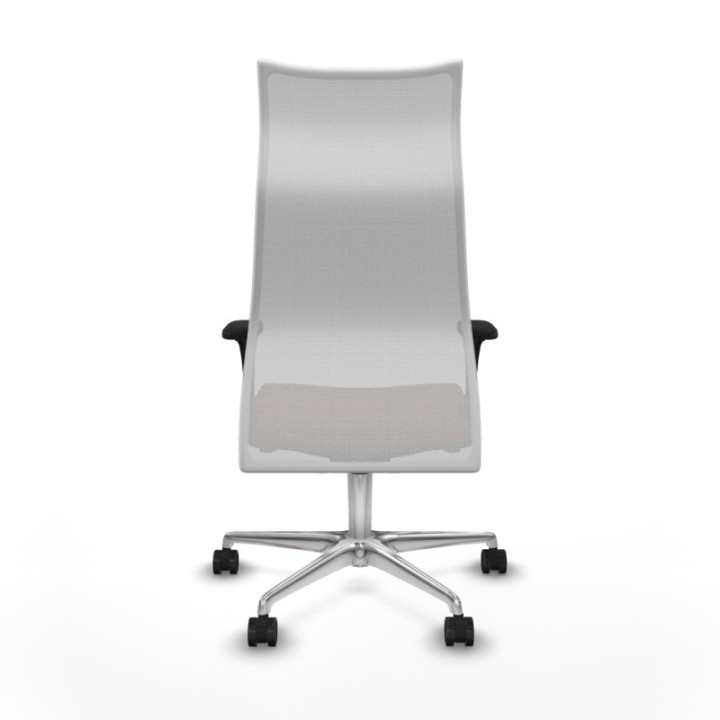 Albacete malla XL sincro malla blanca bali marrón oscuro brazos 1D base aluminio ruedas 65mm nailon