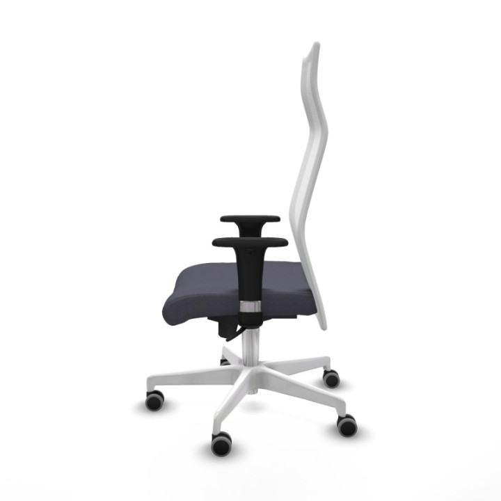 Albacete malla XL sincro malla blanca bali gris oscuro brazos 1D base blanca ruedas 65mm engomadas