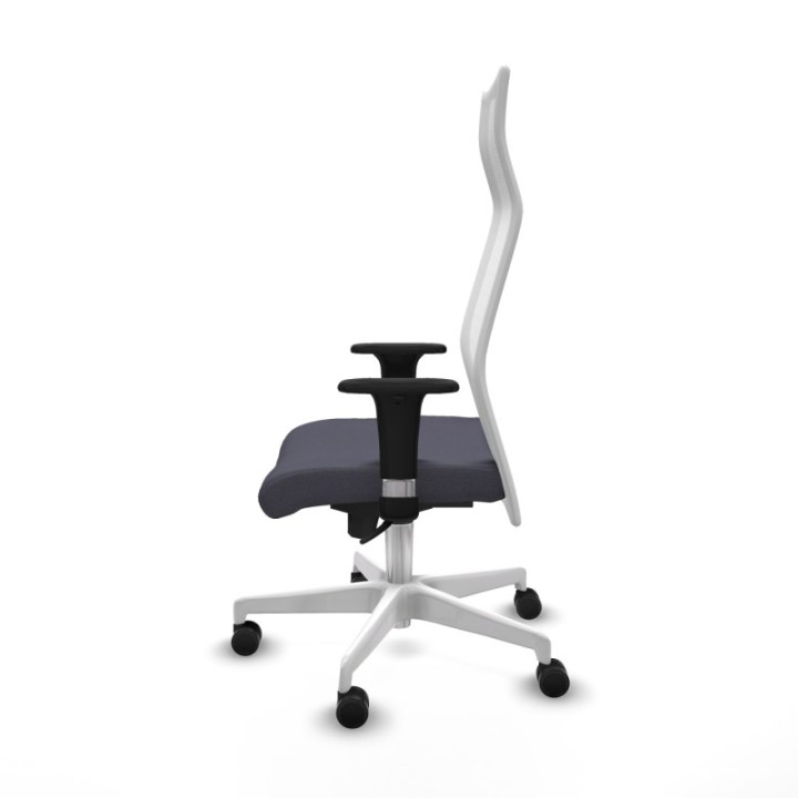 Albacete malla XL sincro malla blanca bali gris oscuro brazos 1D base blanca ruedas 65mm nailon