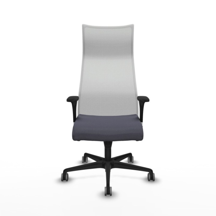 Albacete malla XL sincro malla blanca bali gris oscuro brazos 1D base nailon ruedas 65mm engomadas