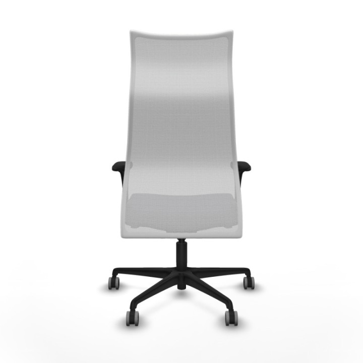 Albacete malla XL sincro malla blanca bali gris oscuro brazos 1D base nailon ruedas 65mm engomadas